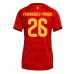 Belgia Matias Fernandez-Pardo #26 Hjemmedrakt Dame VM 2026 Korte ermer Belgia Matias Fernandez-Pardo #26 Hjemmedrakt Dame VM 2026 Korte ermer